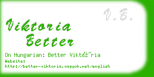 viktoria better business card